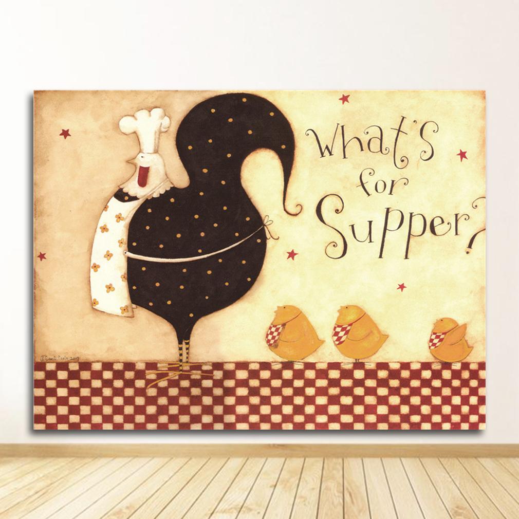 Кофейня холст украшение дома без рамки мультфильм аниме ресторан живопись пекарня повар плакат кухня настенная живопись печать картина