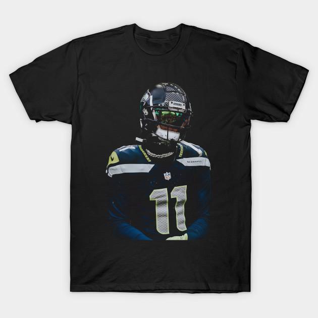 Men Black Print T-shirt Jaxon-Smith-Njigba 11 No-Cut Heat Transfer Print Cotton Tshirt