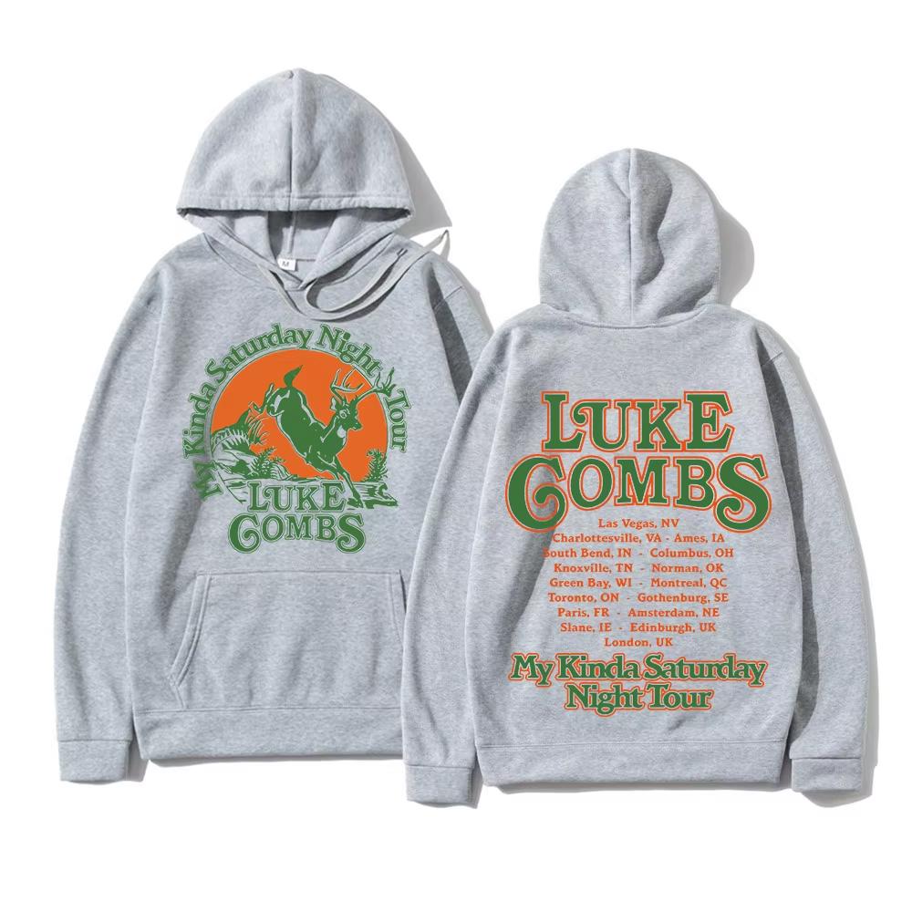 Luke Combs Deer Tour 2026 Hoodie Fashion Women_Men Vintage Aesthetic Hoodies Unisex Autumn Winter Casual Pullover Sweatshirts