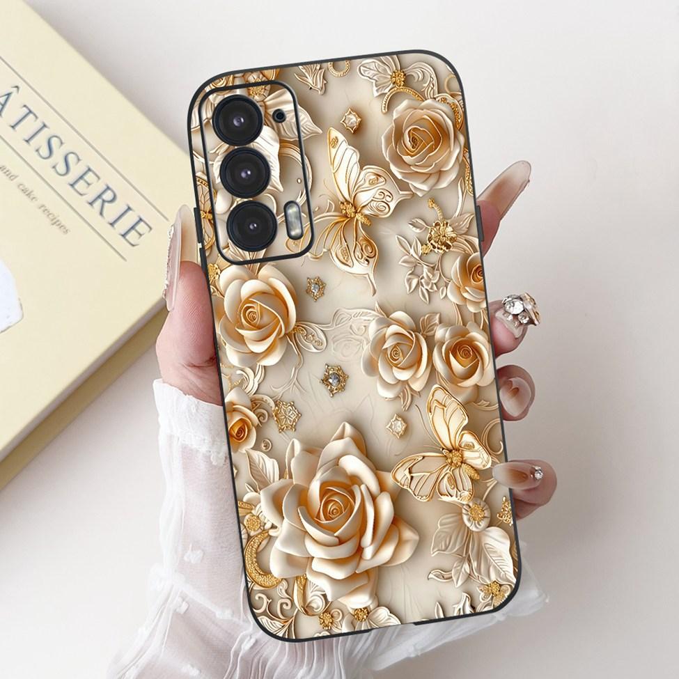 Для телефона Edge 20 20Pro 20Lite Чехол Для Motorola Edge 20 Pro Чехол Силиконовый Роскошный Модный Любовь Милый Кот Девушка Забавный Крутой Расписной