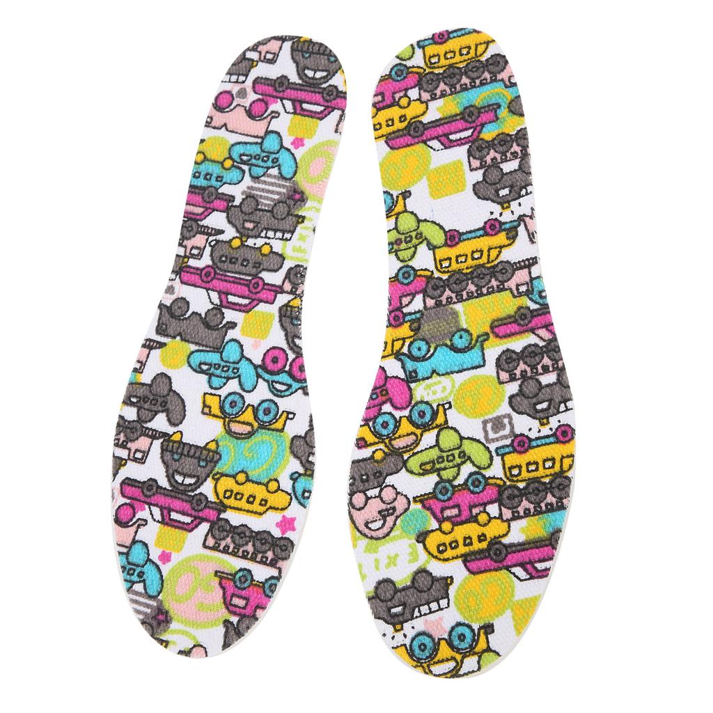 1 пара детских стелек из дышащего латекса, вставки для подошвы, детские накладки для обуви, свободный размер, мультфильм