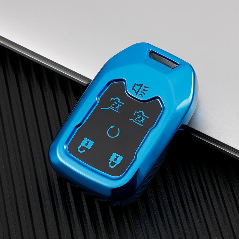 Мягкий чехол для смарт-ключа из ТПУ для Chevrolet Tahoe Suburban для GMC для GM Shell Fob Holder, автомобильные аксессуары