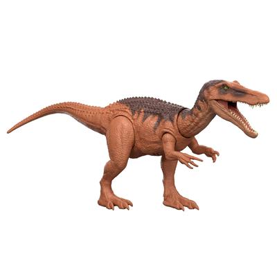 Mattel Мир Юрского периода Экшн Рычащий Динозавр Примерно 32 см Возраст 4 и JGC79 Фигурка Барионикс, Детская Игрушка, Движущийся, Большой, Длинный, Вверх, Коричневый,