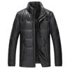 New Genuine Leather Down Jacket for Men In Winter Thickened and Warm Sheepskin Leather Jacket Fashionable Short Leather Motorcycle Jacket