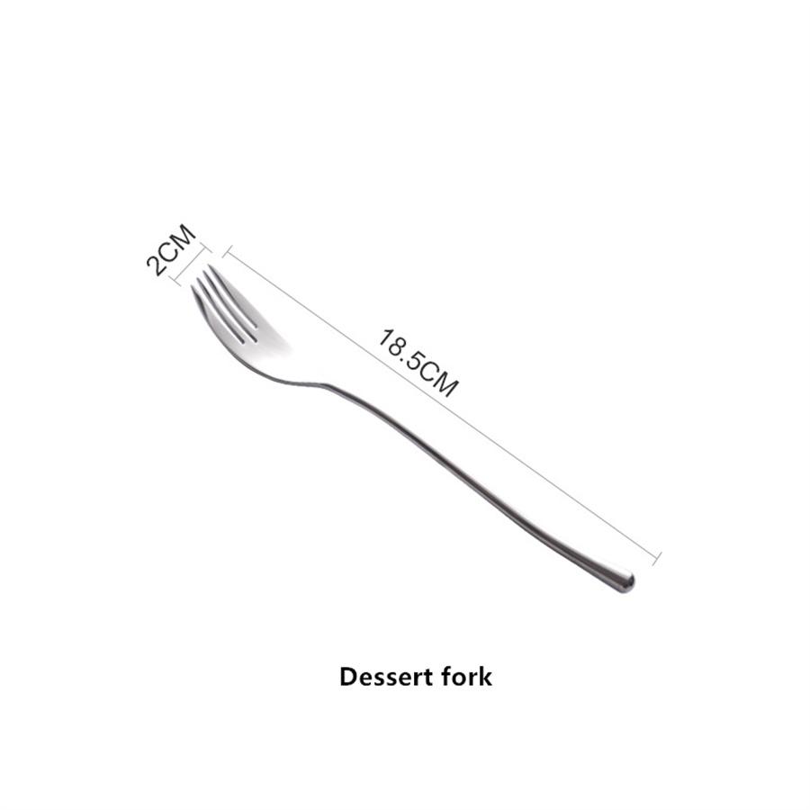 Зеркальная посуда из нержавеющей стали 304, Набор ножей, вилок и ложек в западном стиле, Домашние впечатляющие артефакты, Простой дизайн