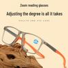 Корейская мода TR90 Очки для чтения высокой четкости с защитой от синего света - Сверхлегкие, для мужчин и женщин, среднего и пожилого возраста