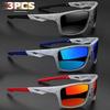 Polarized Sports Sunglasses Vintage Style Color Changing Lenses Wide Fit PC Frame AC Lens Ideal for Outdoor Activities Driving Hiking142