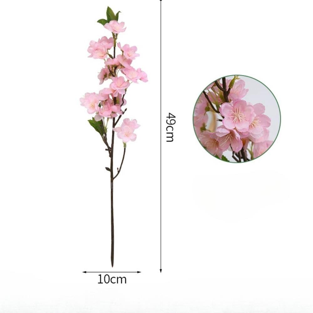 5 шт. шелковые искусственные цветы искусственные цветы ветки искусственные цветы для украшения весенний персиковый букет для дома свадьба вечеринка японский сад декор