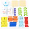 EsiFare Matching Puzzle, Pegboard Puzzle, Montessori Toy, Shape and Color Matching Board Game, Educational Toy, Brain Training, Logic Kids Geoboard,
