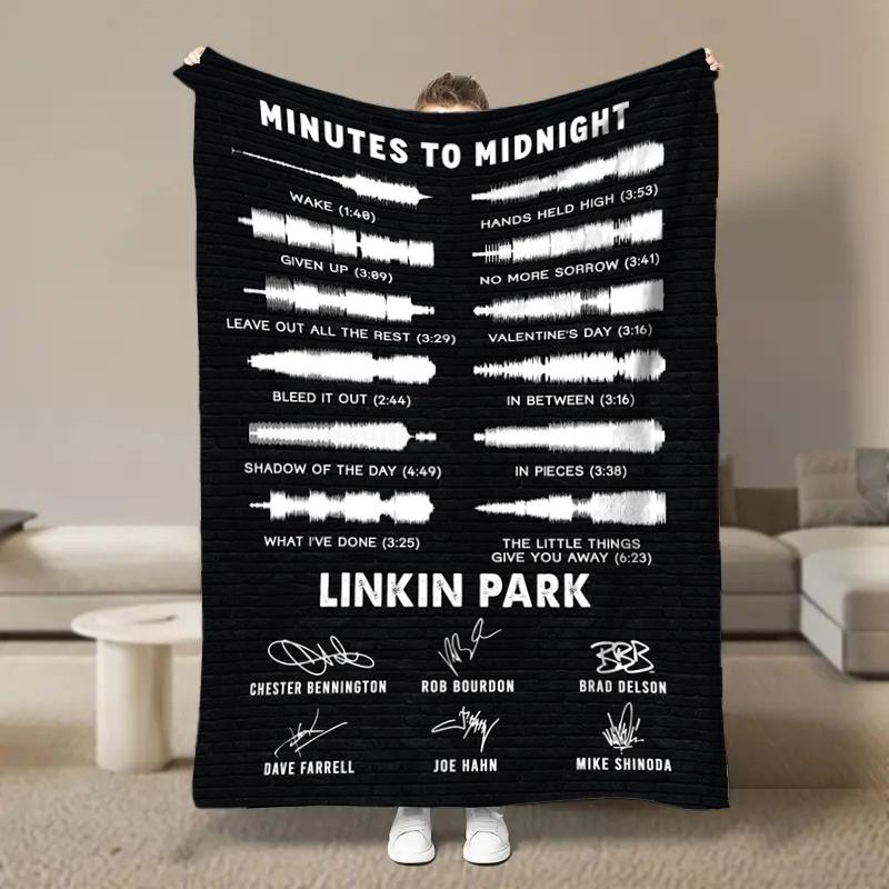 Rock Band L-Linkin Cool P-Park Blanket Soft Fluffy Throw Luxury Blanket Throw Kid Adult Sofa Bed Blanket Cover Travel Throw Gift