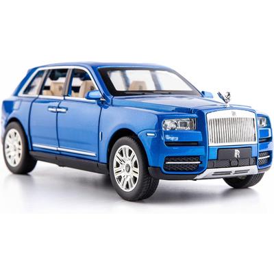 1/24 масштаб Rolls-Royce Cullinan SUV, модель игрушечного автомобиля, цинковый сплав, литые под давлением игрушечные машинки со звуком и светом для детей, подарок для мальчиков и девочек