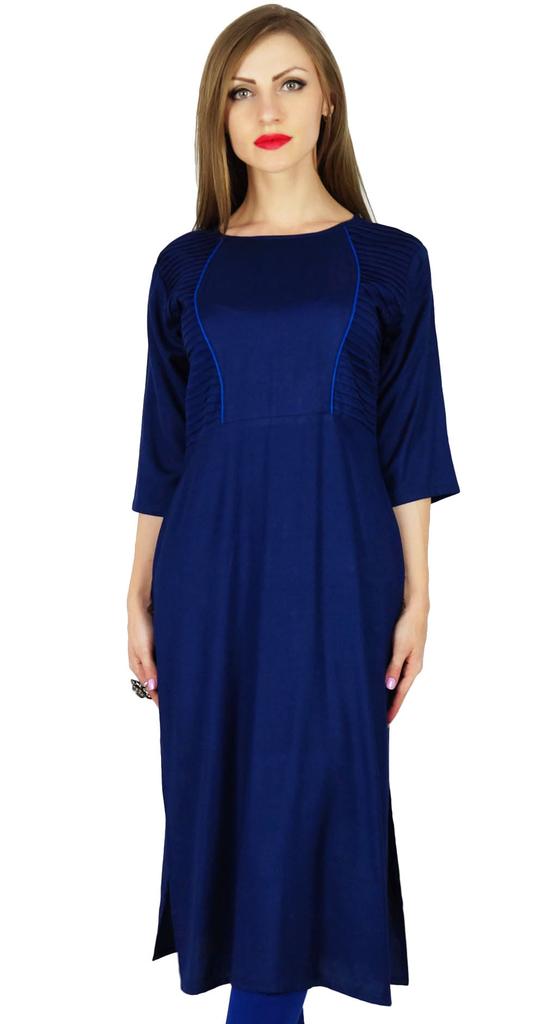 Bimba Women Casual Tunic Formal Kurta Kurti Every-Day Wear Blouse