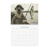 Календарь Dog Gone Fishing 2026 Спиральный переплет Плавное перелистывание страниц Настольный календарь для дома, офиса, школьной парты Декоративный практичный настольный аксессуар