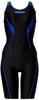 Arena Competitive Swimsuit for Fitness AQUA EXA OR Circle Back Spats Black X Blue L Size ORIAZ0200W Women's (BKBU)