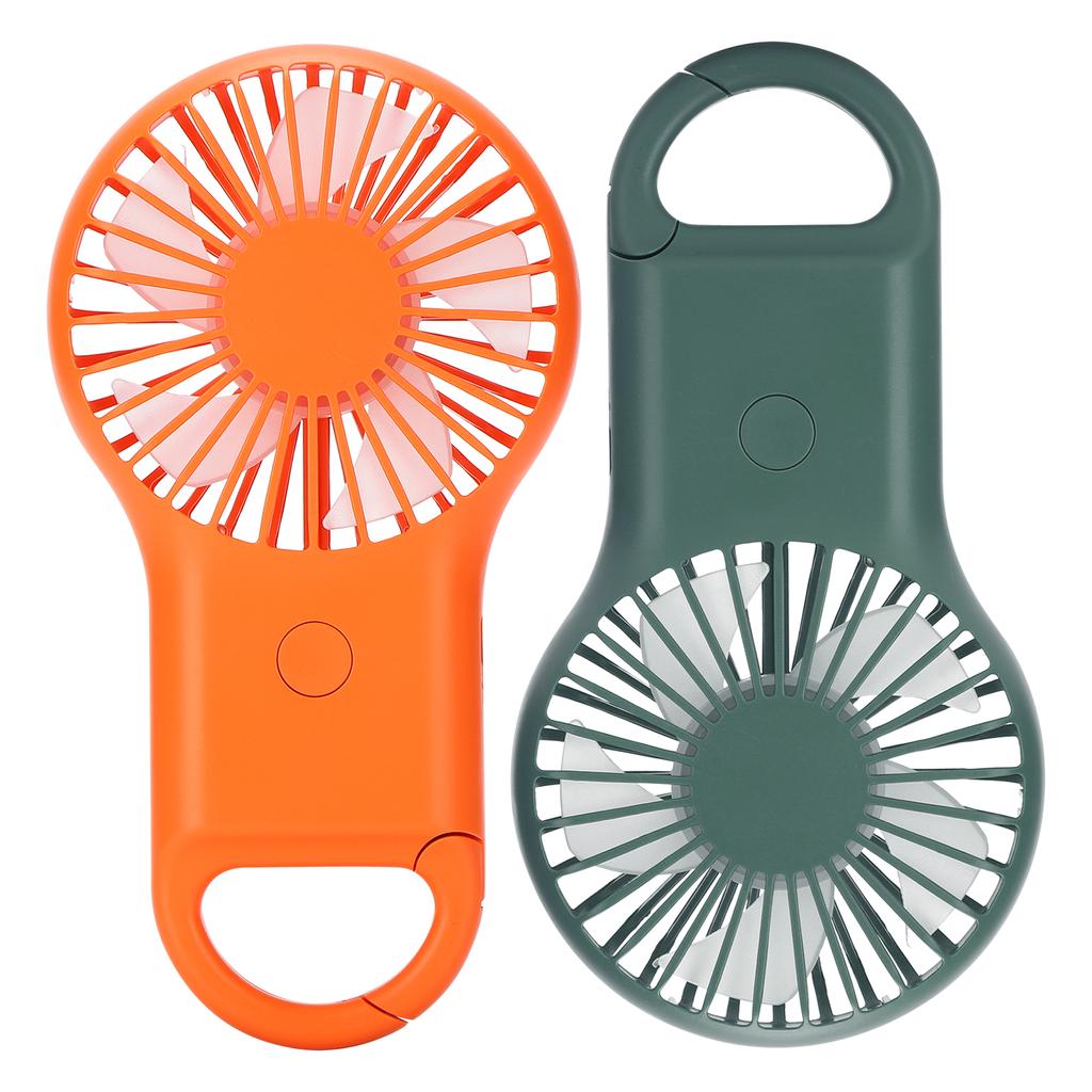 Портативный портативный вентилятор с зарядкой через USB, 3 скорости, регулируемый, мини-модный вентилятор с карабином