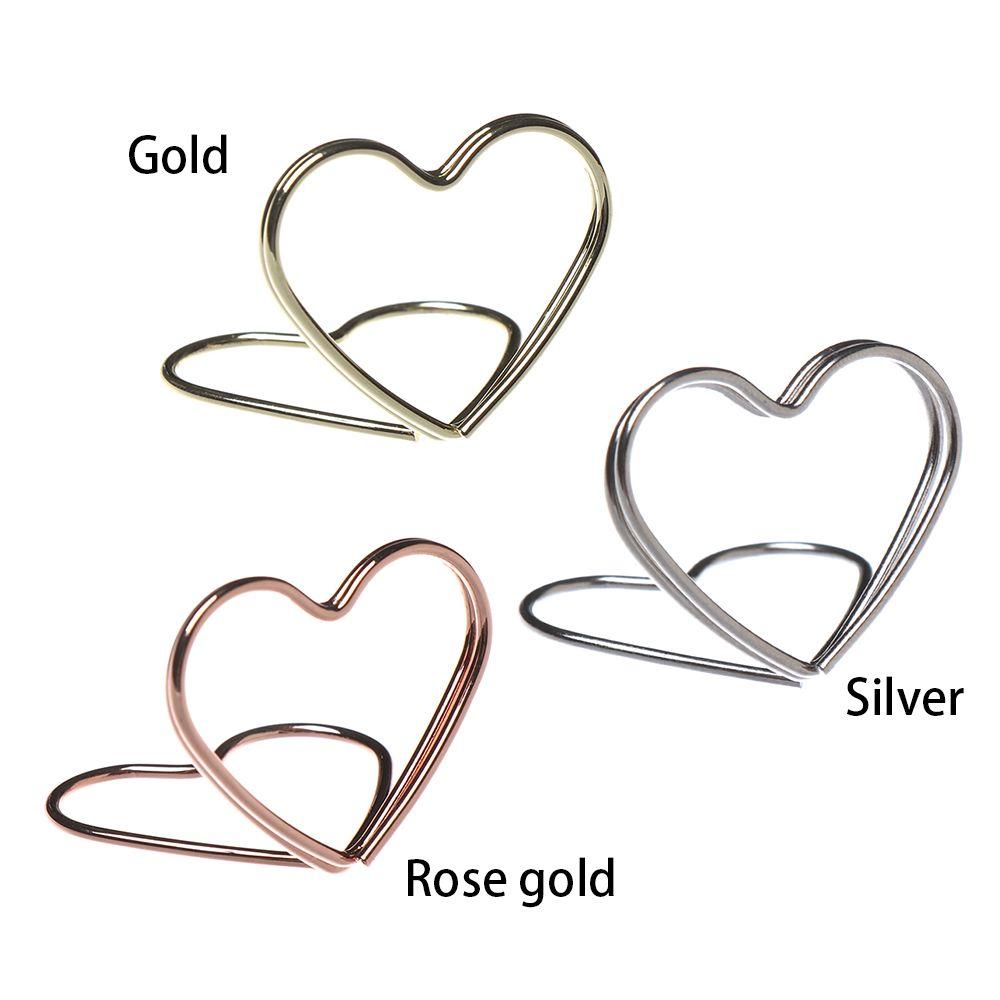 Ring Shape Paper Clamp Wedding Supplies Clamps Stand Table Numbers Holder Photos Clips Place Card