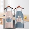 Oil Proof Kitchen Apron Cute Puppy Work Apron Easy To Clean Resistant To Dirt Clothes  Cooking