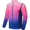 Спортивная куртка Li Ning для настольного тенниса с цветным градиентом и воротником-стойкой, унисекс, куртки темно-фиолетового и синего цвета AYYS023-1