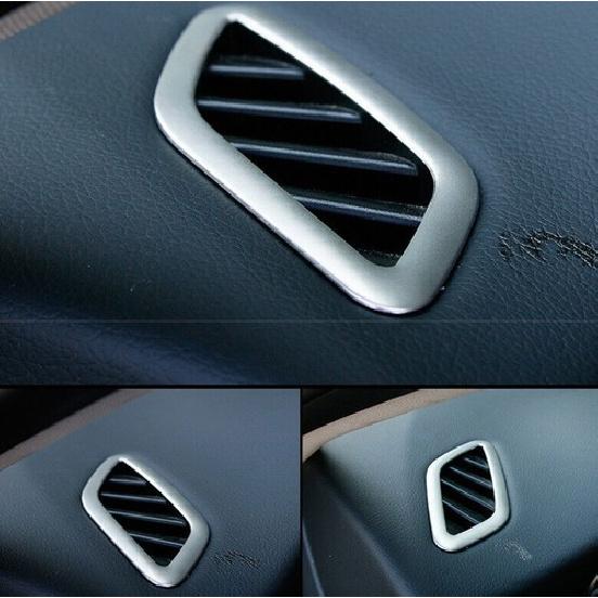 Dashboard Side Vent Overlay Cover 2PCS For Benz GLA CLA 2013- ABS Silver
