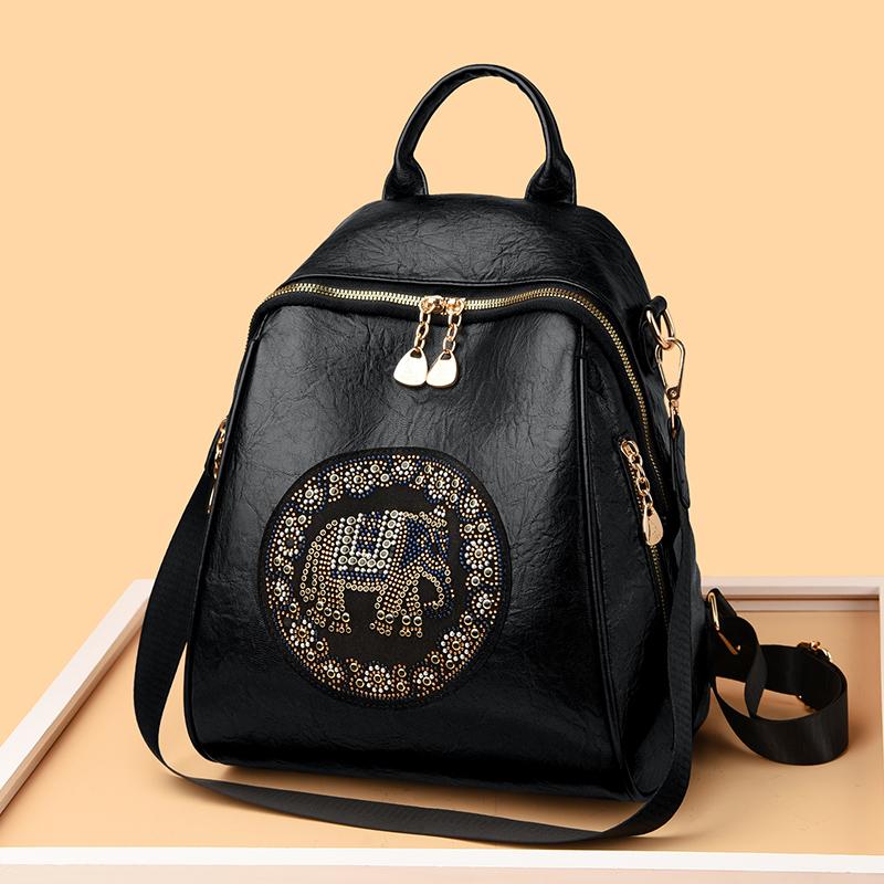 Роскошный брендовый женский рюкзак из высококачественной искусственной кожи в стиле ретро, модные рюкзаки большой вместимости для отдыха и путешествий, рюкзак для девочек