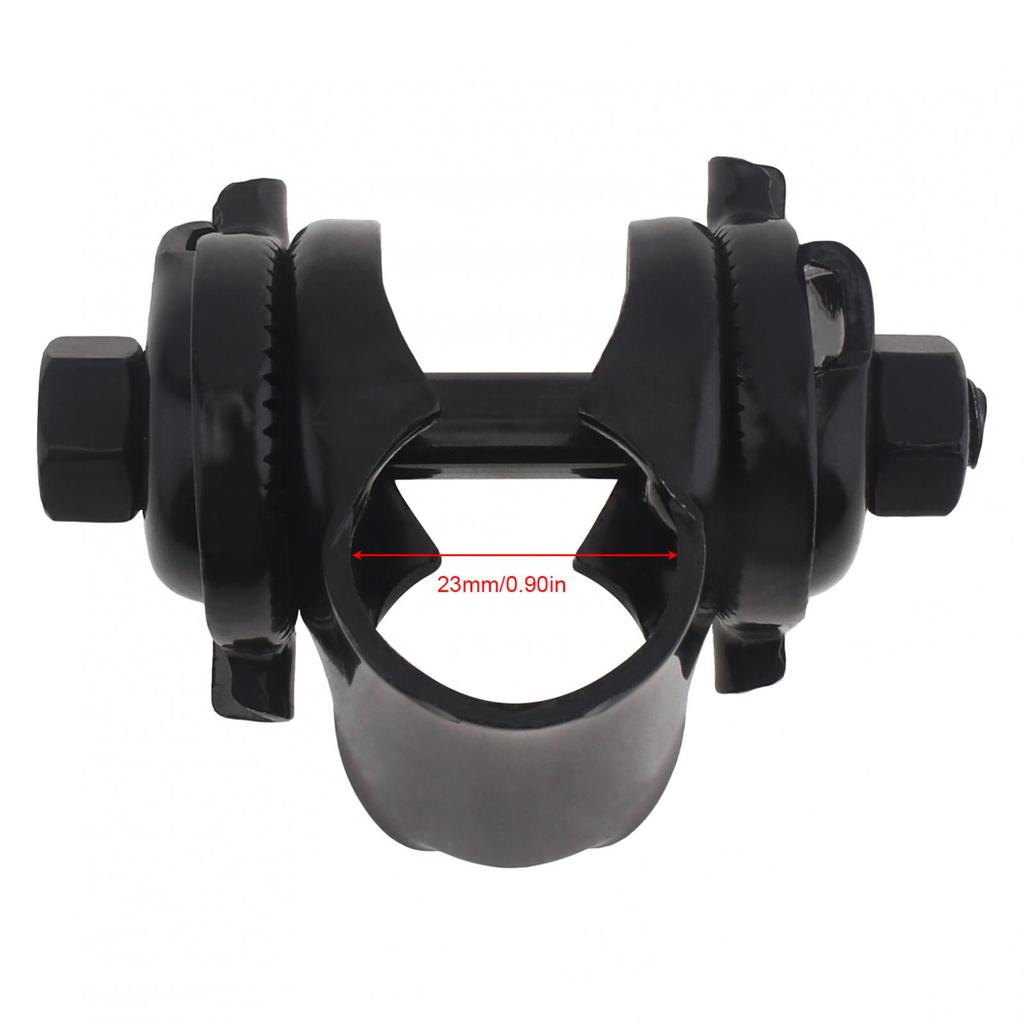 Black 22.2mm Bike Saddle Seat Bolt Seatpost Post Clamp for Most Road Bikes / Mountain Bikes with Wrench Tool, Metal Bicycle Saddle Seat Mount Bracket