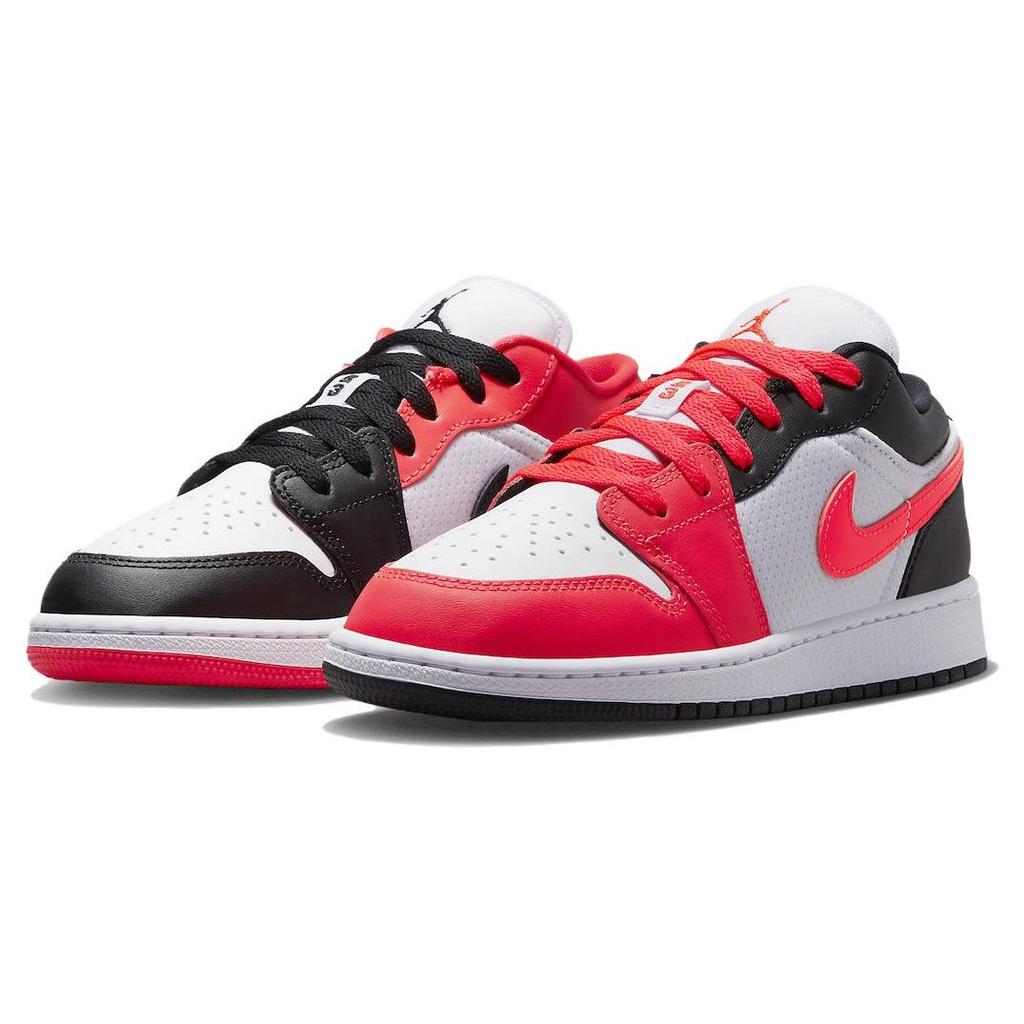 Детские кроссовки Air Jordan 1 Low SE GS Mismatched Infrared White Infrared-23 Black FB4420-616