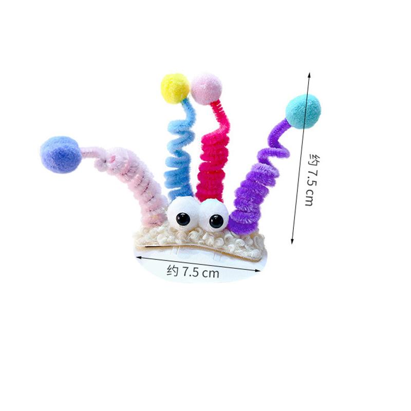 Новая милая плюшевая заколка для волос, модная заколка для волос с мультяшным глазом, заколка для волос, боковой зажим, корейские аксессуары для волос для женщин, головные уборы в подарок