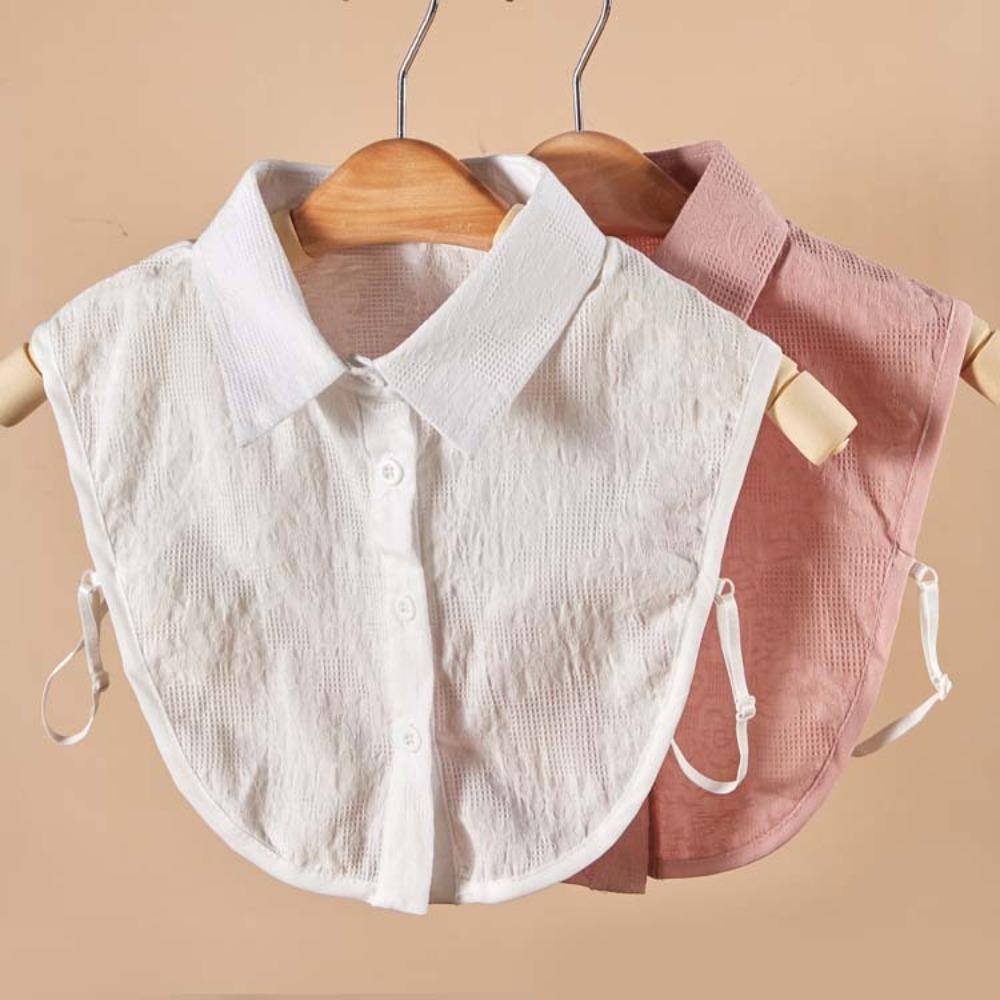 New Women White Lace Fake Collar Vintage Blouse Top Sweater Cotton False Collars Detachable For Shirt Collar Ladies Lace Collars