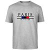 Summer Harajuku High Street Paris Men's 100% Cotton Breathable Sweat Absorbent Casual Fashion T-Shirt Street Men's Clothing