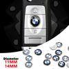 10 ШТ. 11/14 ММ 3D Алюминиевые Наклейки Автомобильный Ключ Брелок Для M E46 E90 E60 F10 F30 E39 F20 E92 G30 F15 E70 Наклейка На Корпус Автомобильного Ключа
