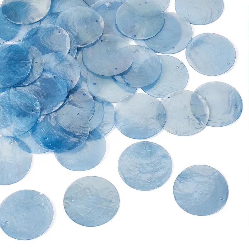 5 см DIY Белый Капиз Ракушка с двумя отверстиями Морская ракушка Массовые ракушки Капиз для декора DIY Музыка ветра и поделки Ювелирные аксессуары