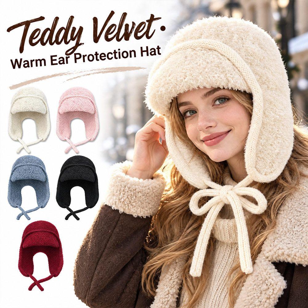 Windproof Knitted Wool Hat Thick Lei Feng Hat Versatile Winter Hat Autumn Winter