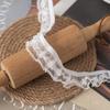 2.5cm Wide 2 Layers Elastic Stretchy Lace Ribbon Fabric DIY Crafts Embroidered Lace Trim Sewing Accessories For Dress Lingerie