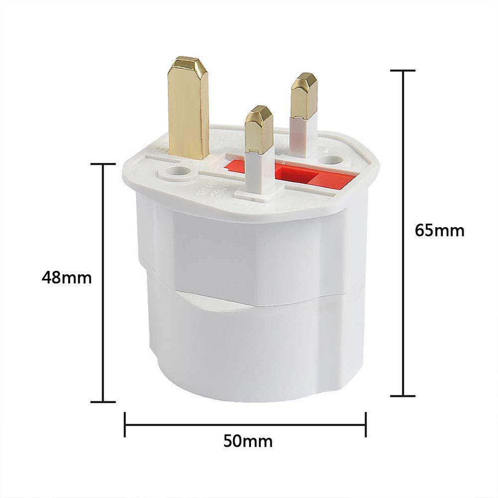 Адаптер-переходник для розеток ЕС и Великобритании, адаптер питания 250 В 13 А