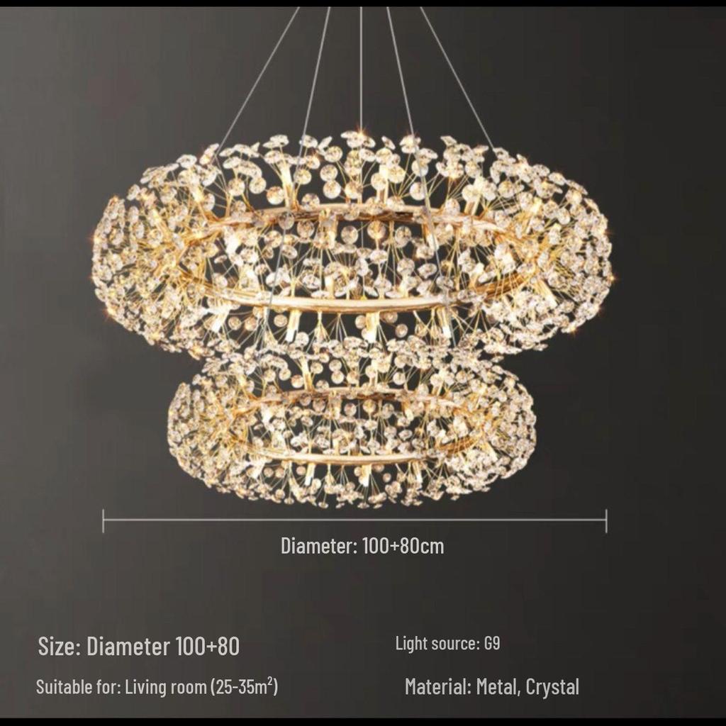 Скандинавский хрустальный подвесной светильник «Одуванчик» для гостиной, спальни и бара - Роскошное креативное освещение