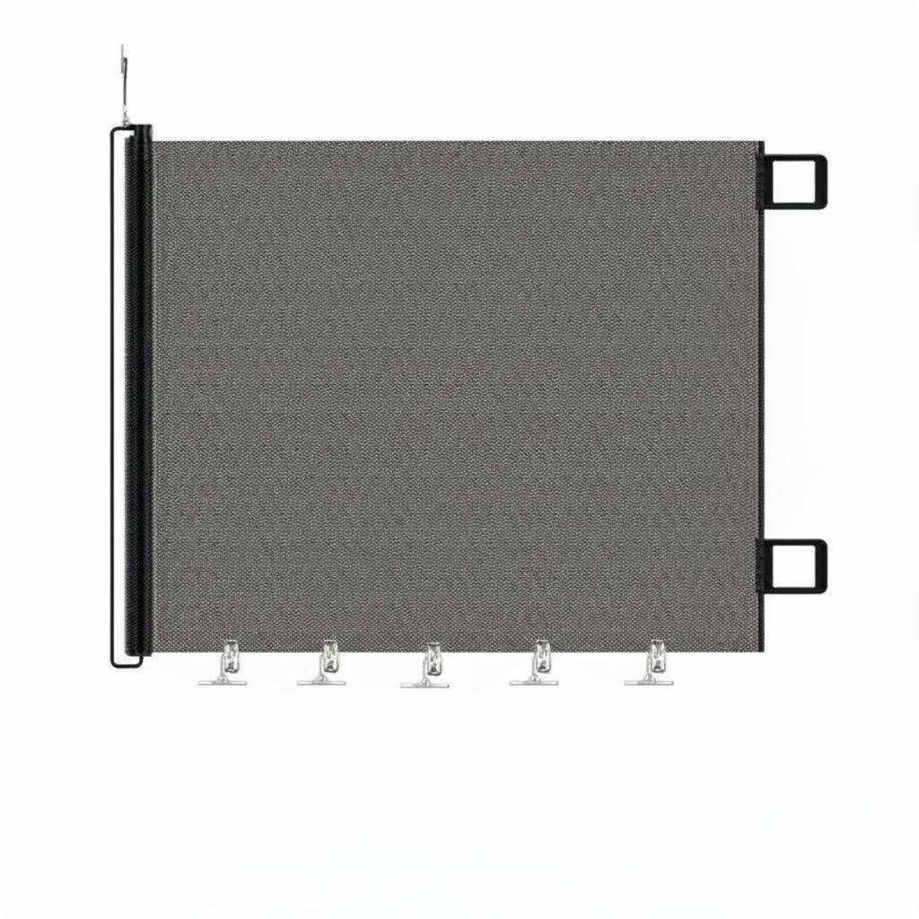 Retractable Pet Gate Easy Install Retractable Dog Gate Indoor Outdoor Use for Stairs