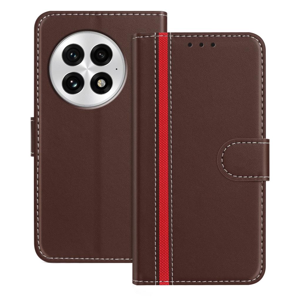 Для OnePlus 13 Чехлы для телефона Кошелек Подставка Цветное сочетание Кожаная обложка с магнитной застежкой