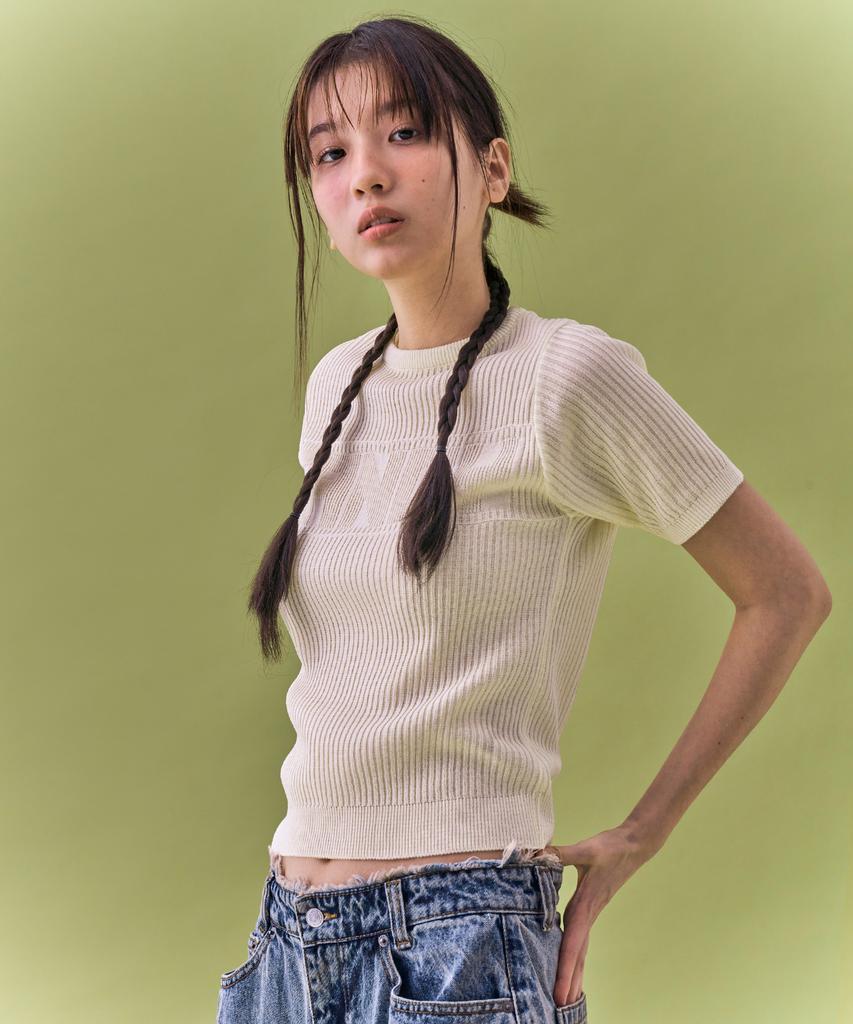 FANCY CLUB [Nf] Innocent Knit Tee_(Beige)_F24Qb300