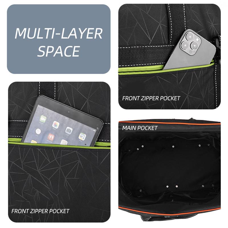 Air Consignment Bag Large-capacity Retractable Folding Travel Bag Universal Wheel Moving Travel Nylon Cloth Duffel Bag