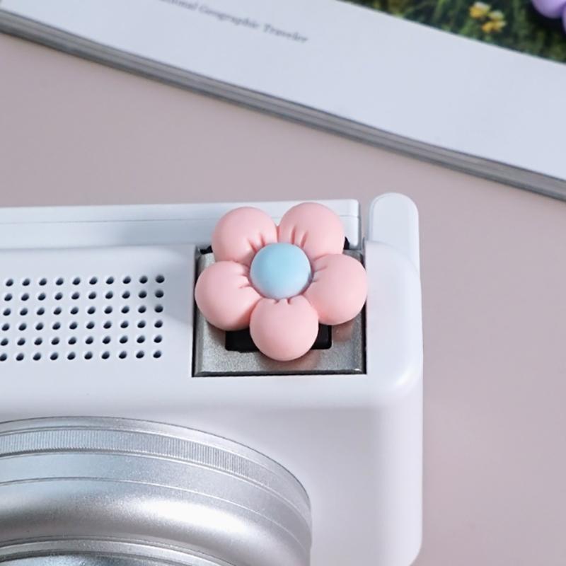 3D Милый Цветок Крышка Горячего Башмака Камеры Мягкий Силикон Универсальный Защитник Вспышки Колпачок Защитник Холодного Башмака Для A7C2/A6400