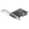 PCIe 4-портовая последовательная адаптерная карта RS232 с кабелями-разветвителями для компьютеров с низкопрофильным слотом