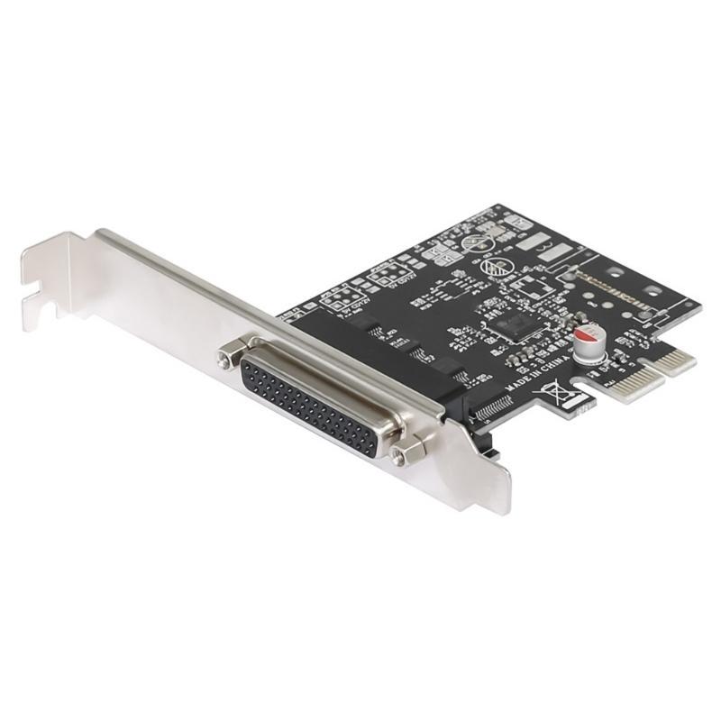 PCIe 4-портовая последовательная адаптерная карта RS232 с кабелями-разветвителями для компьютеров с низкопрофильным слотом