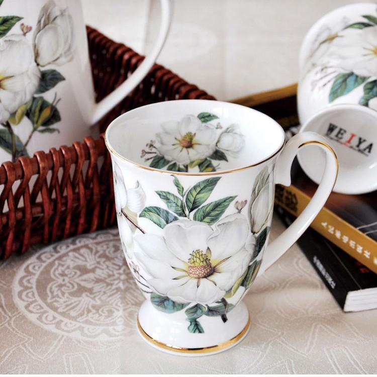 Tangshan Creative Bone Porcelain Mug - Ceramic Coffee & Milk Cup with Printed Logo