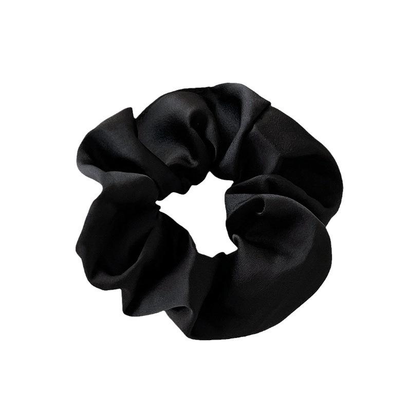 Silk Satin Hair Tie for Women - High-End Retro Bun and Hairstyle Elastic Band