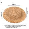Handmade Tassel Hat Mini Straw Hat Hand Weaved Hats Doll Hat Accessories Doll House Ornament