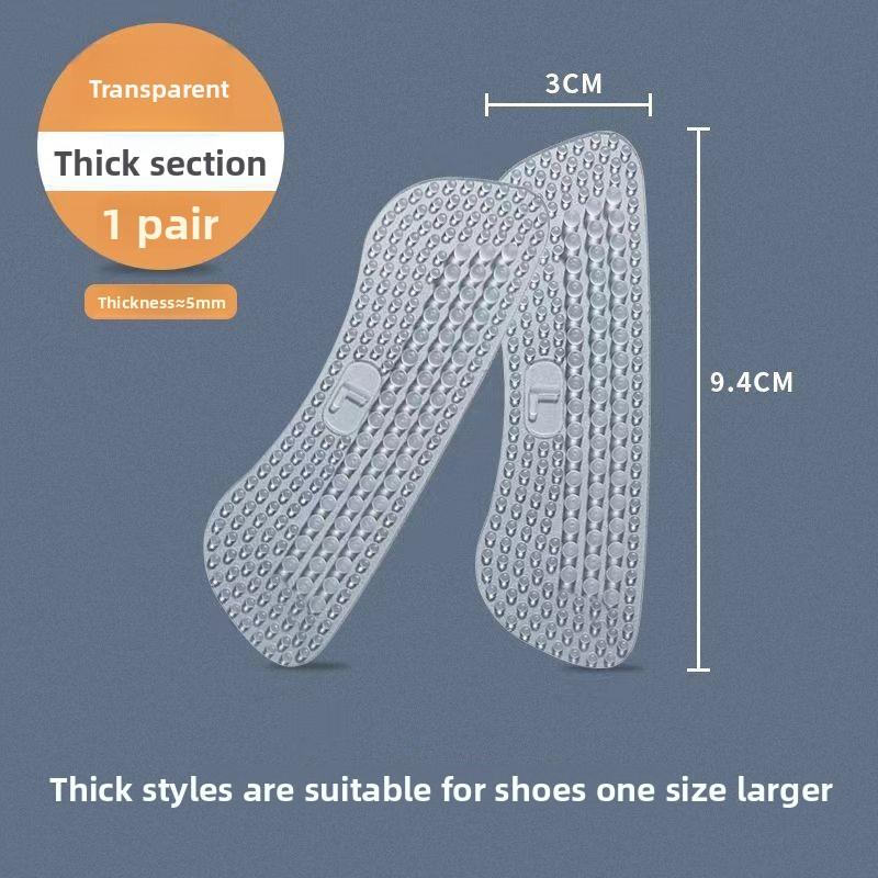 Upgrade Silicone Heel Stickers Heels Grips for Women Men Anti Slip Heel Cushions Non-Slip Inserts Pads Foot Heel Care Protector