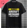 Unisex  Unisexs Funny Aircraft Mechanic Humor Style Graphic TShirt Pure Cotton Sleeve Casual Tshirt for Aviation Enthusiasts
