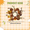 Fall Wreath 25cm Festival Table Decorative Harvest Thanksgiving Decor
