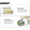 HOMZY 7-15W E27 LED Lamp E14 LED SMD5730 220V Corn Light Bulbs 24 36 56 72 LEDs Lamparas LED Chandelie for Home Decor Ampoule Led Light
