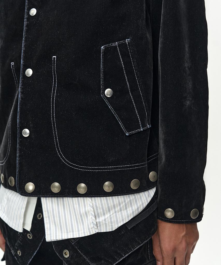 Adsb Andersson Bell Atlanta Flock Velvet Jacket (Black)